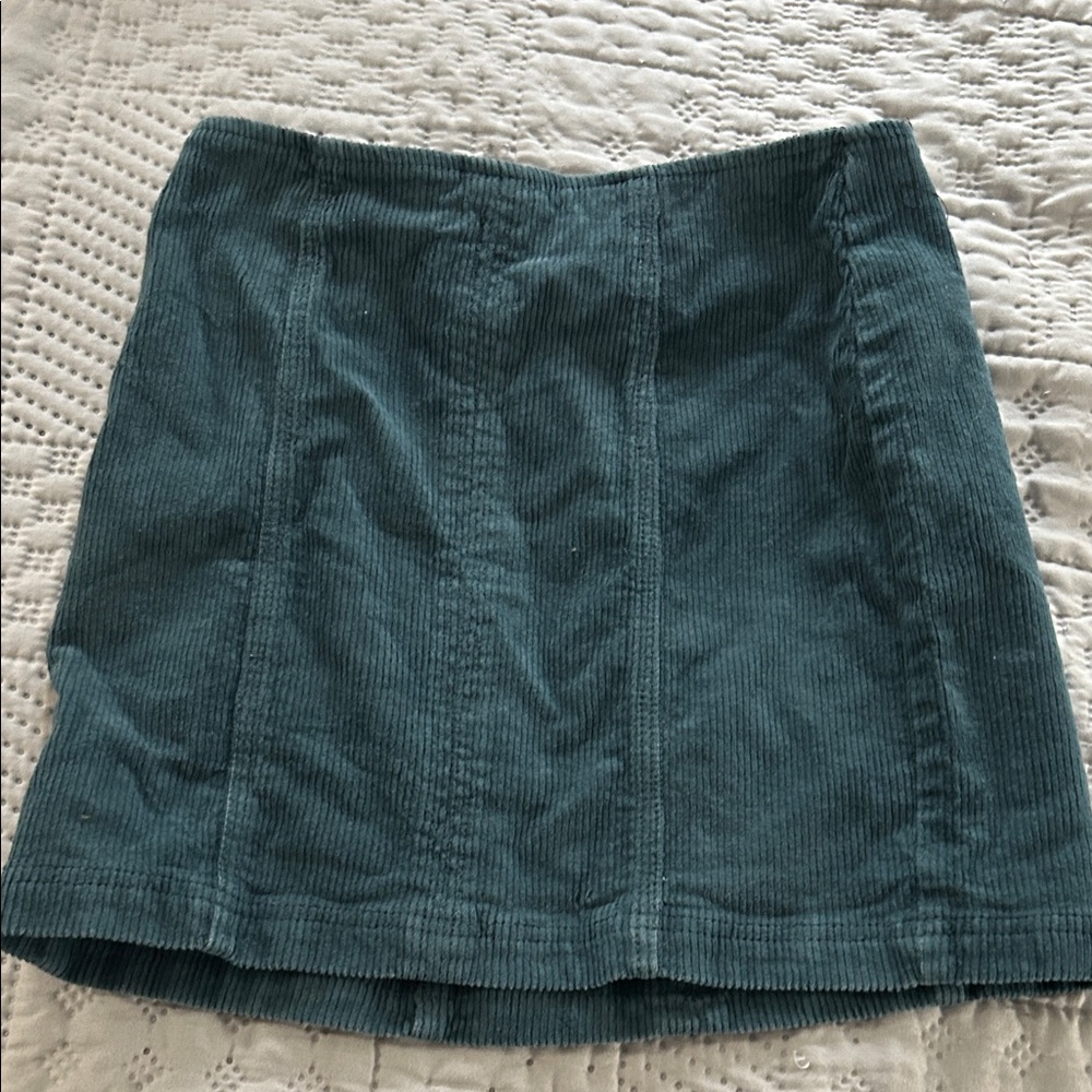PacSun Teal Corduroy mini Skirt